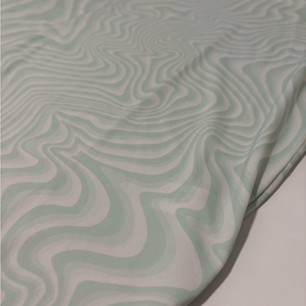 Bad Birdie Pale Green Mint Swirl Polo Shirt XXL - Picture 2 of 5